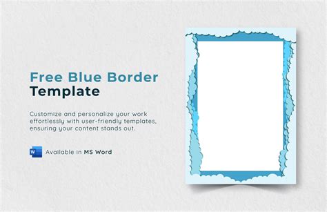 Free Blue Letter Border - Download in Word, Google Docs, PDF, Illustrator, PSD | Template.net