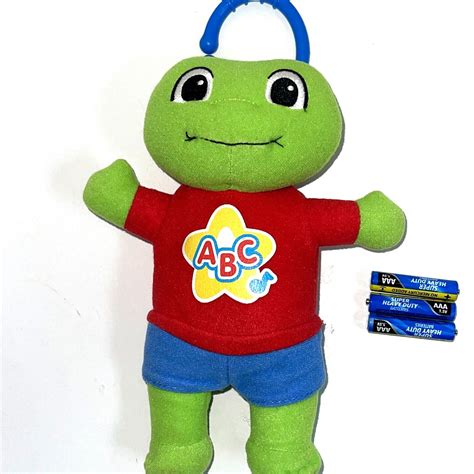 LeapFrog Learn-Along Leap Alphabet Singing Plush WORKS w/ NEW BATTERIES ...