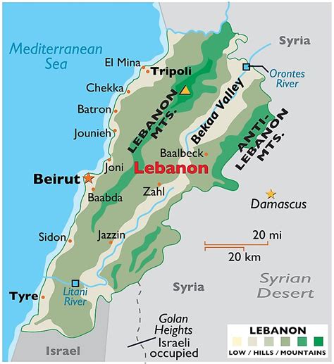 Lebanon Maps & Facts - World Atlas