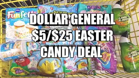 DOLLAR GENERAL $5/$25 EASTER CANDY DEAL