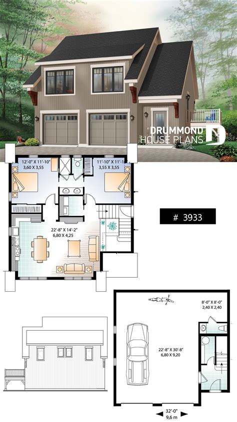 Two Car Garage With Apartment Floor Plans - floorplans.click