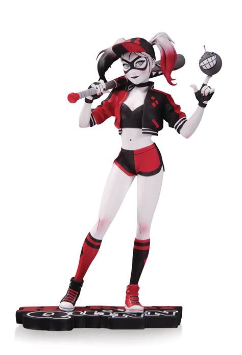 HARLEY QUINN RED WHITE & BLACK STATUE BY CHEN STATUE