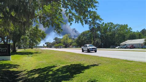 Georgia firefighters contain massive fire at resin plant after nearby residents ordered to ...