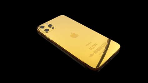 18k Solid Gold iPhone 12 Pro Max - 512 GB (6.7”) | Goldgenie