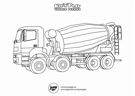 Cement Truck Drawing at PaintingValley.com | Explore collection of Cement Truck Drawing