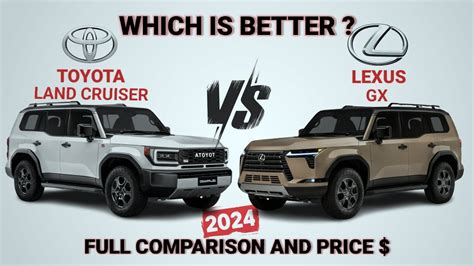 2024 Toyota Land Cruiser vs 2024 Lexus GX - What's the difference? - YouTube