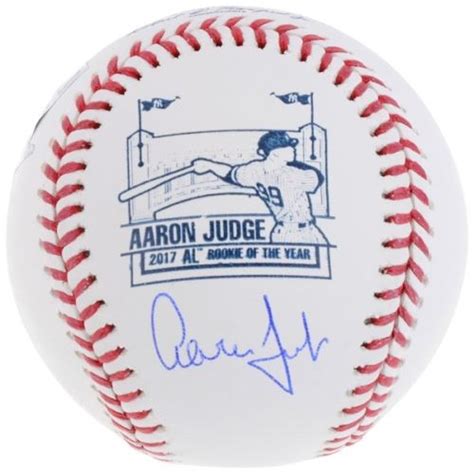 Aaron Judge Signed 2017 AL Rookie of the Year Logo Baseball (Fanatics ...