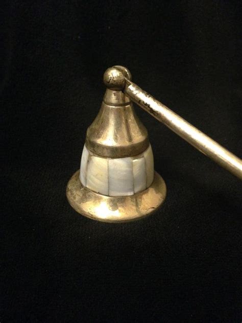 Vintage Silver Candle snuffer With Mother of Pearl | Silver candle, Candle snuffer, Vintage silver