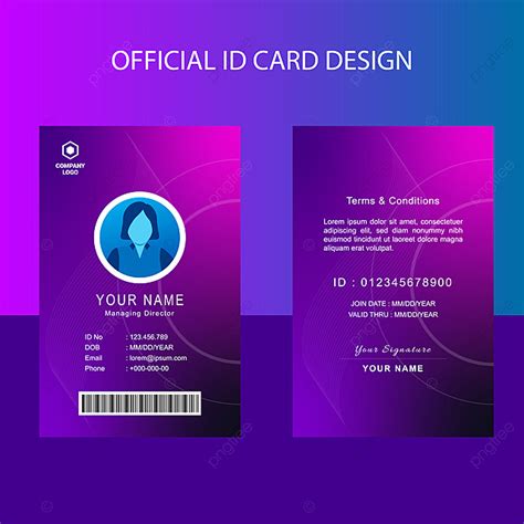 Vector Business Id Card Template With Minimalist Elements Template Download on Pngtree
