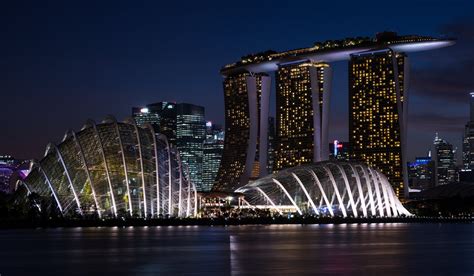 Download Marina Bay Sands Night Man Made Singapore 4k Ultra HD Wallpaper