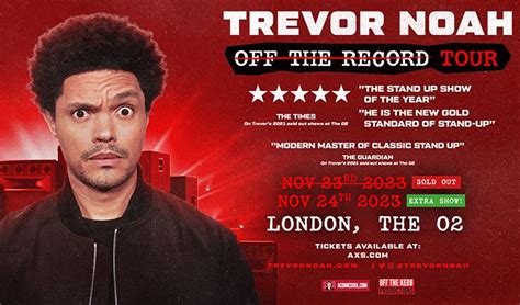 Trevor Noah tickets in London at The O2 on Thu, Nov 23, 2023