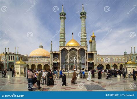 Fatima Masumeh Shrine In The City Of Qom, Iran Editorial Image | CartoonDealer.com #102448444