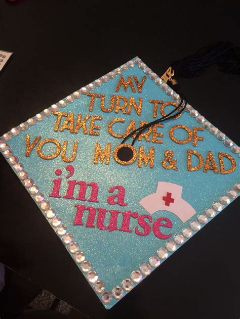 Nursing Graduation cap | Nurse graduation cap, Nursing school graduation, Nursing graduation party