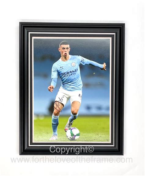 Phil Foden Signed Autograph Football Soccer Memorabilia Manchester City ...