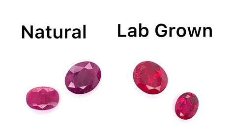 Comparison Video : Natural Rubies VS Lab Grown Rubies by Lannyte ...