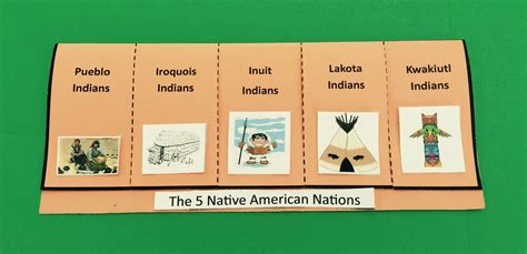 This is a foldable about the 5 Native American Nations which includes ...