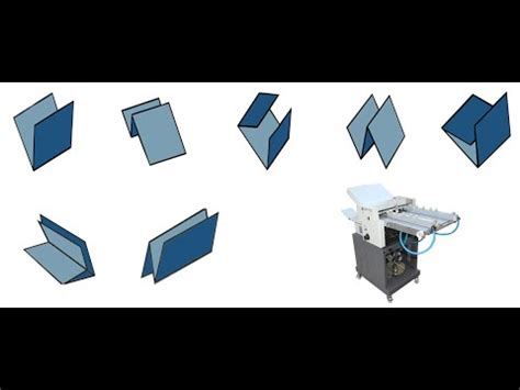 4 folding Automatic Sheet Paper Folding Machine Paper Folder Machine ...