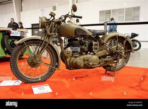 1942 BSA 350 M20 Military Bike Stock Photo - Alamy