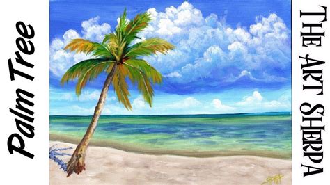 Palm Trees Beach Drawing