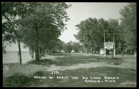 Osakis, MN, Lake Osakis, Early Inn Resort #1, ca 1940 | Ren Holland's ...