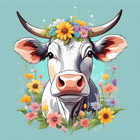 Premium AI Image | Farmer Cow Clipart