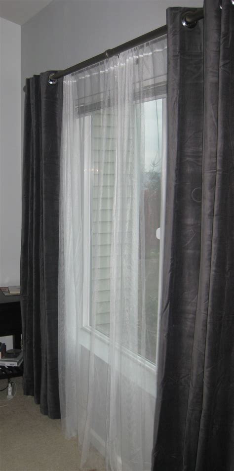 44 Elegant Sliding Glass Door Double Curtain Rod