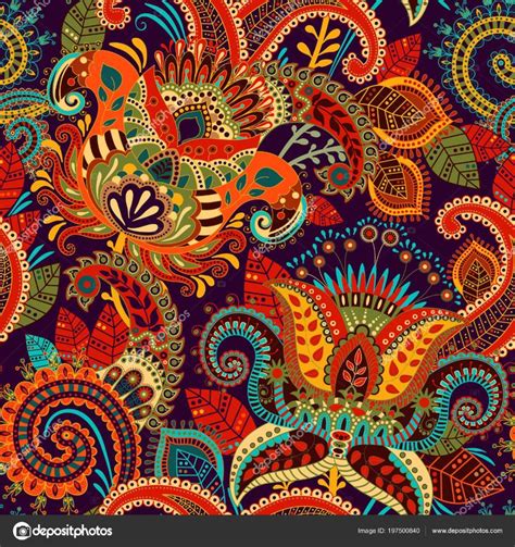 Download - Colorful seamless Paisley pattern. Decorative indian ...