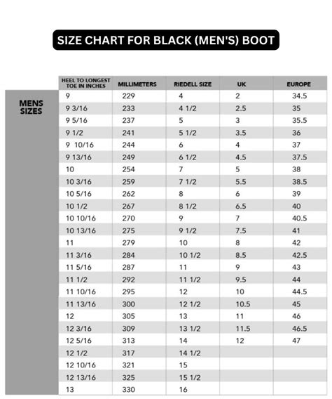 Riedell 265 Size Chart | edu.svet.gob.gt