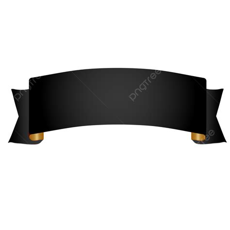 Luxury Black Gold Faixa Banner Ribbon, Faixa Banner, Black Faixa, Blank Ribbon PNG Transparent ...