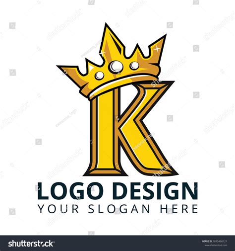 K Letter King Mascot Logo Design Stock Vector (Royalty Free) 1845468121 | Shutterstock