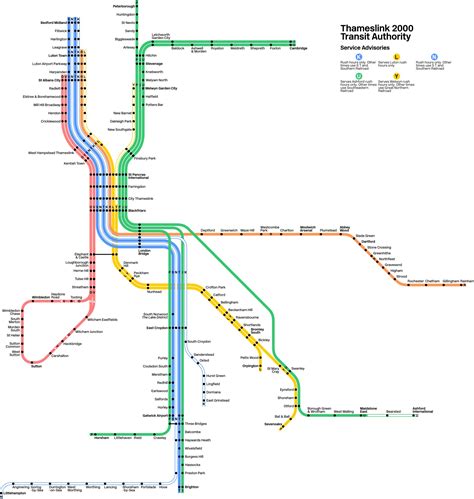 Thameslink train / rail maps