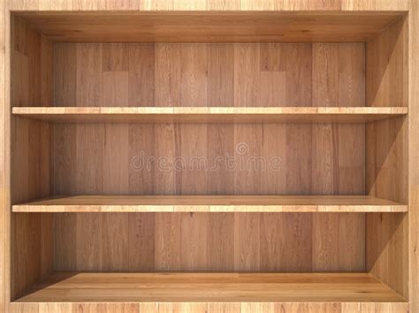 Empty wooden Shelf stock image. Image of background, store - 55864641