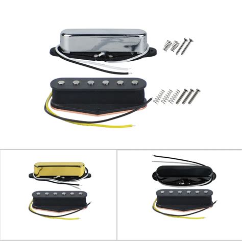 Aliexpress.com : Buy Set of Vintage Alnico V Electric Guitar Pickups Tele Neck Bridge FLEOR ...