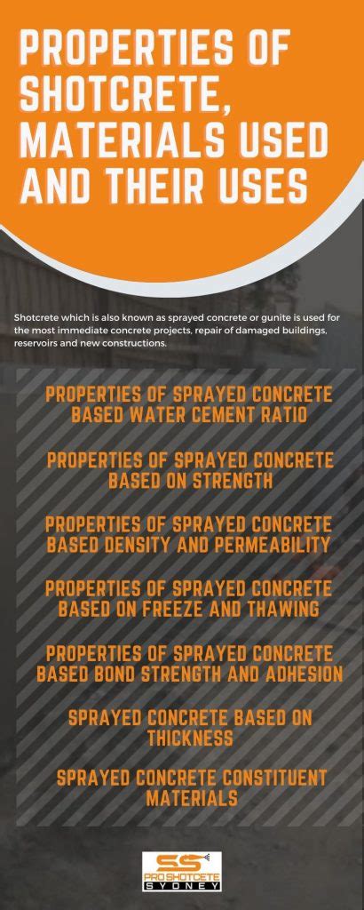 Properties of Shotcrete, Materials Used and Their Uses - Shotcrete ...