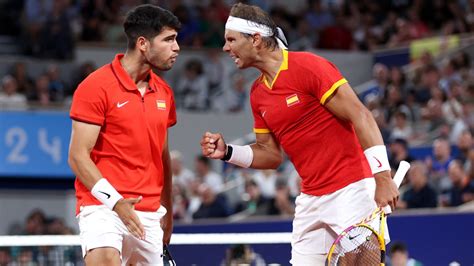 Olympic moment of the day: Rafael Nadal and Carlos Alcaraz, tennis’ new ...