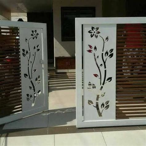 cnc flower plant design | Gate wall design, Front gate design, Iron ...