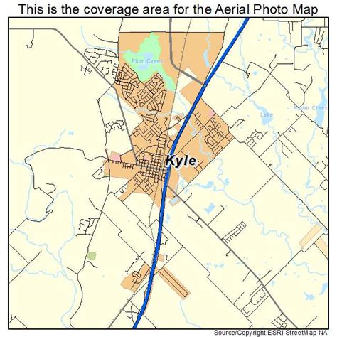 Aerial Photography Map of Kyle, TX Texas