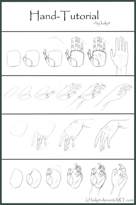 How to Draw a Hand With Pencil - Lucy Afting1992