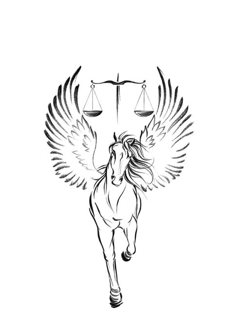 libra pegasus tattoo | Pegasus tattoo, Moose art, Tattoo designs