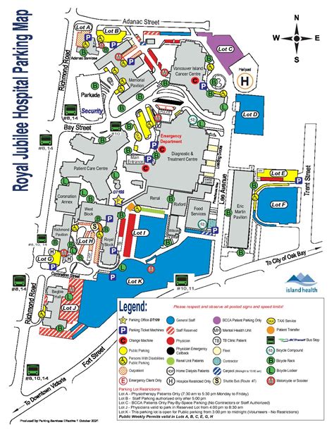 Royal Jubilee Hospital Parking Map