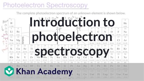 How To Read Photoelectron Spectroscopy Graphs