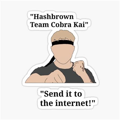 "Johnny Lawrence Quotes From Cobra Kai" Sticker for Sale by ...