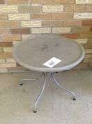 24" Outdoor Metal Table - Duck Soup Auctions