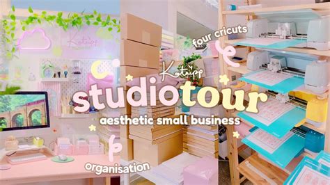 Studio Tour of our full-time Small Business 🌸 aesthetic and kawaii ...