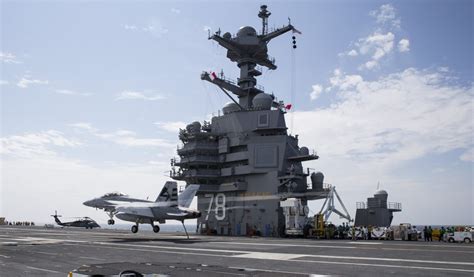 Watch: Spectacular Video of the Supercarrier USS Gerald R. Ford in Action! | Fighter Sweep