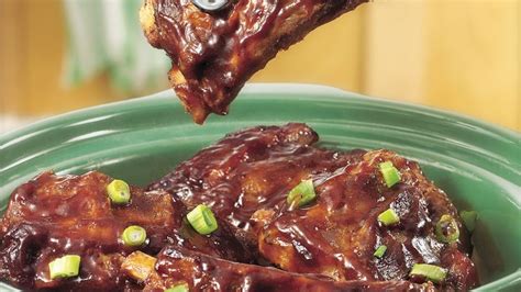 Slow-Cooker Saucy Barbecued Ribs Recipe - Tablespoon.com