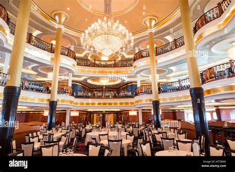 Formal Dining Room on a Luxury Cruise Ship Stock Photo - Alamy