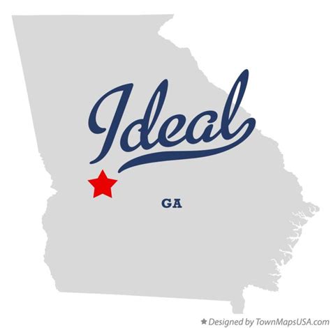 Map of Ideal, GA, Georgia