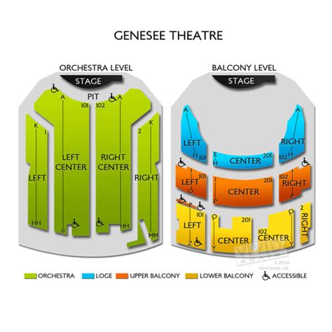 Genesee Theatre Seating Chart | Vivid Seats