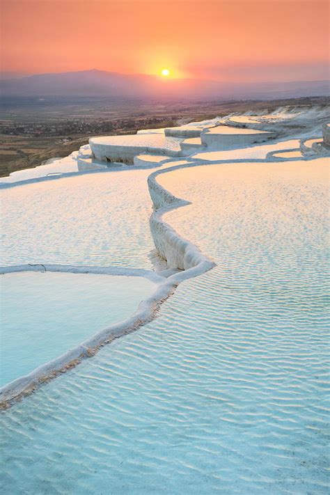 Pamukkale, Sunset At The Limestone Photograph by Jan Wlodarczyk - Fine Art America